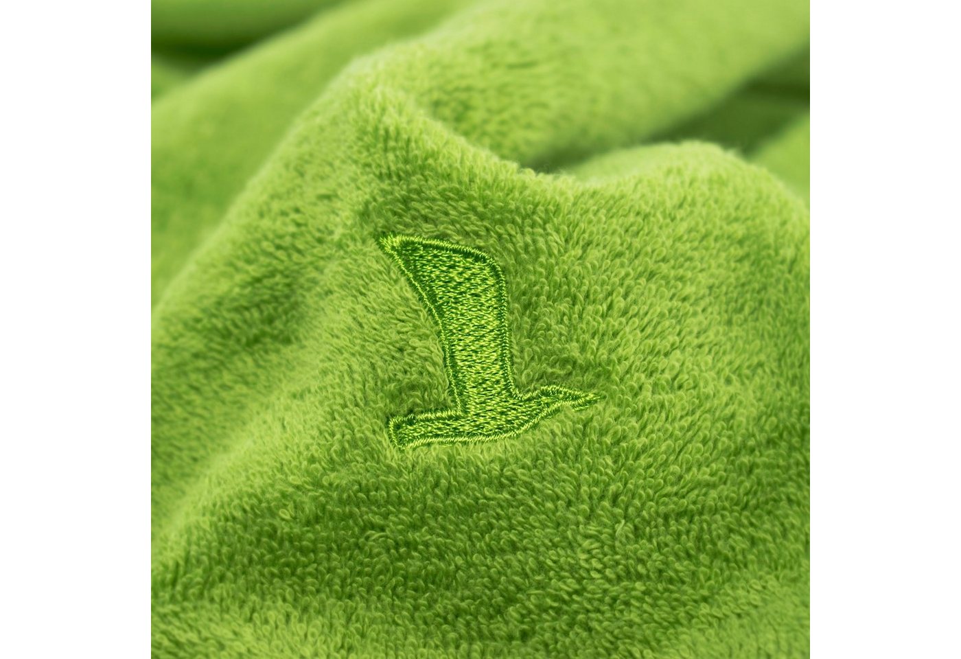 Möve Handtücher Superwuschel, Walkfrottee (1-St), Handtuch mit Bordüre, 100% Premium Cotton Baumwolle, einfarbig, weich – Bild 3 von 5