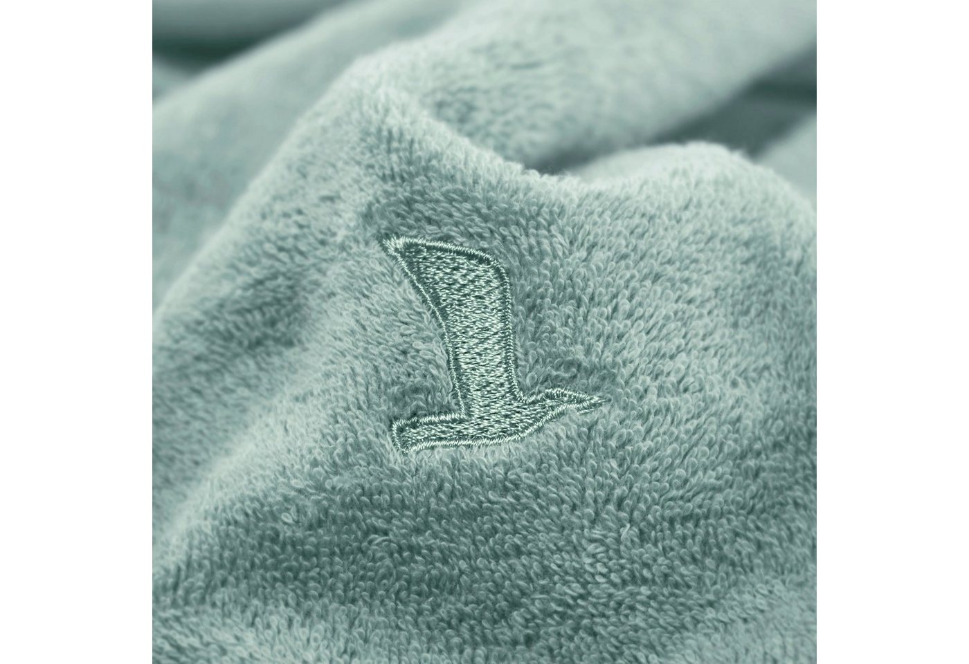 Möve Handtücher Superwuschel, Walkfrottee (1-St), Handtuch mit Bordüre, 100% Premium Cotton Baumwolle, einfarbig, weich – Bild 3 von 5
