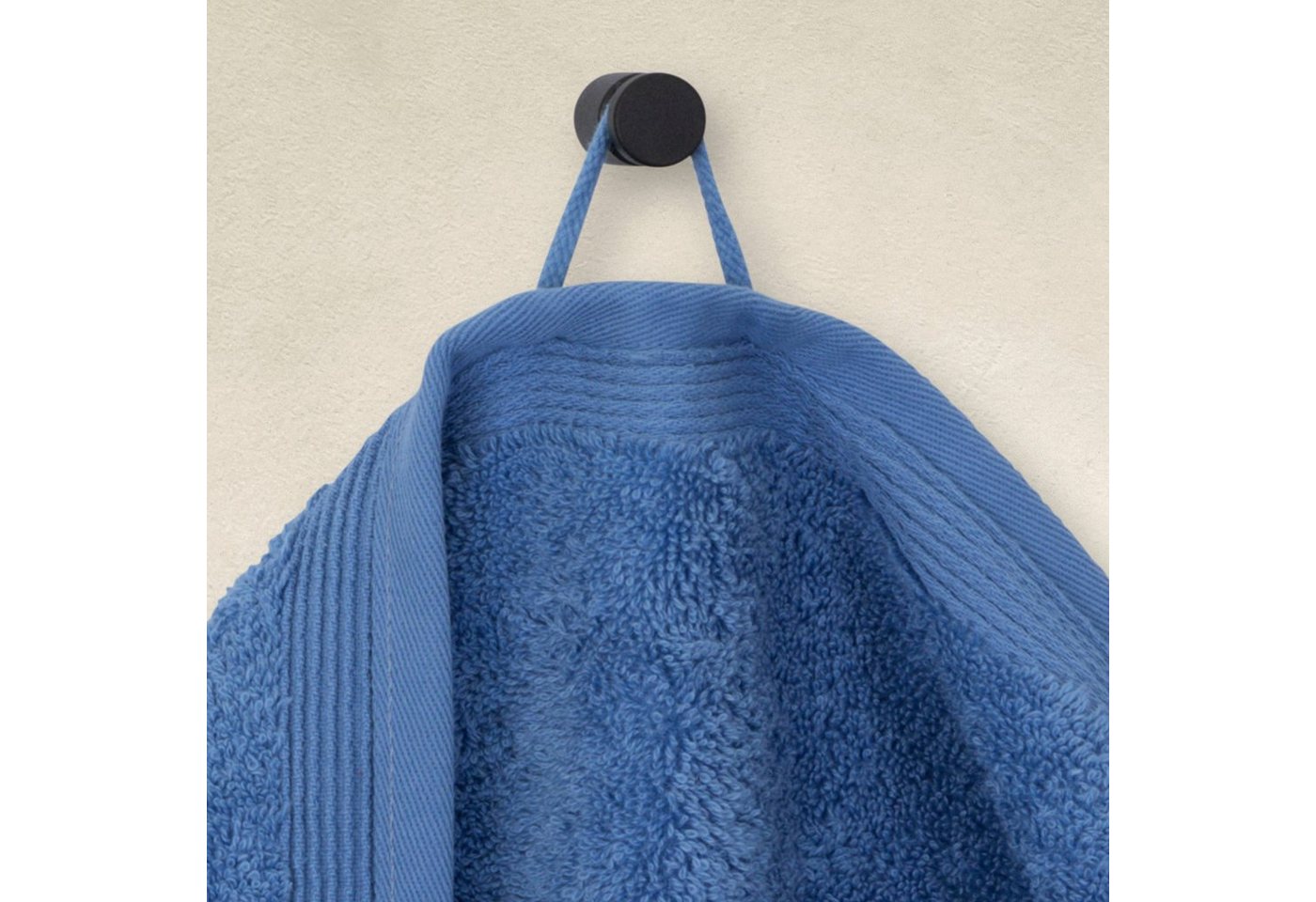 Möve Handtücher Superwuschel, Walkfrottee (1-St), Handtuch mit Bordüre, 100% Premium Cotton Baumwolle, einfarbig, weich – Bild 2 von 5