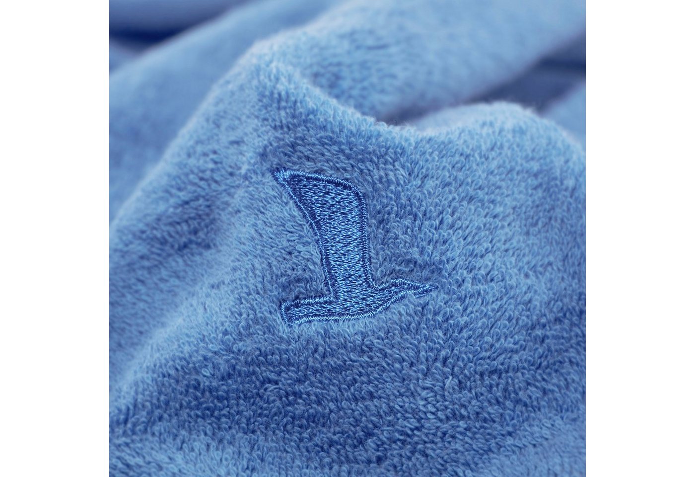 Möve Handtücher Superwuschel, Walkfrottee (1-St), Handtuch mit Bordüre, 100% Premium Cotton Baumwolle, einfarbig, weich – Bild 3 von 5