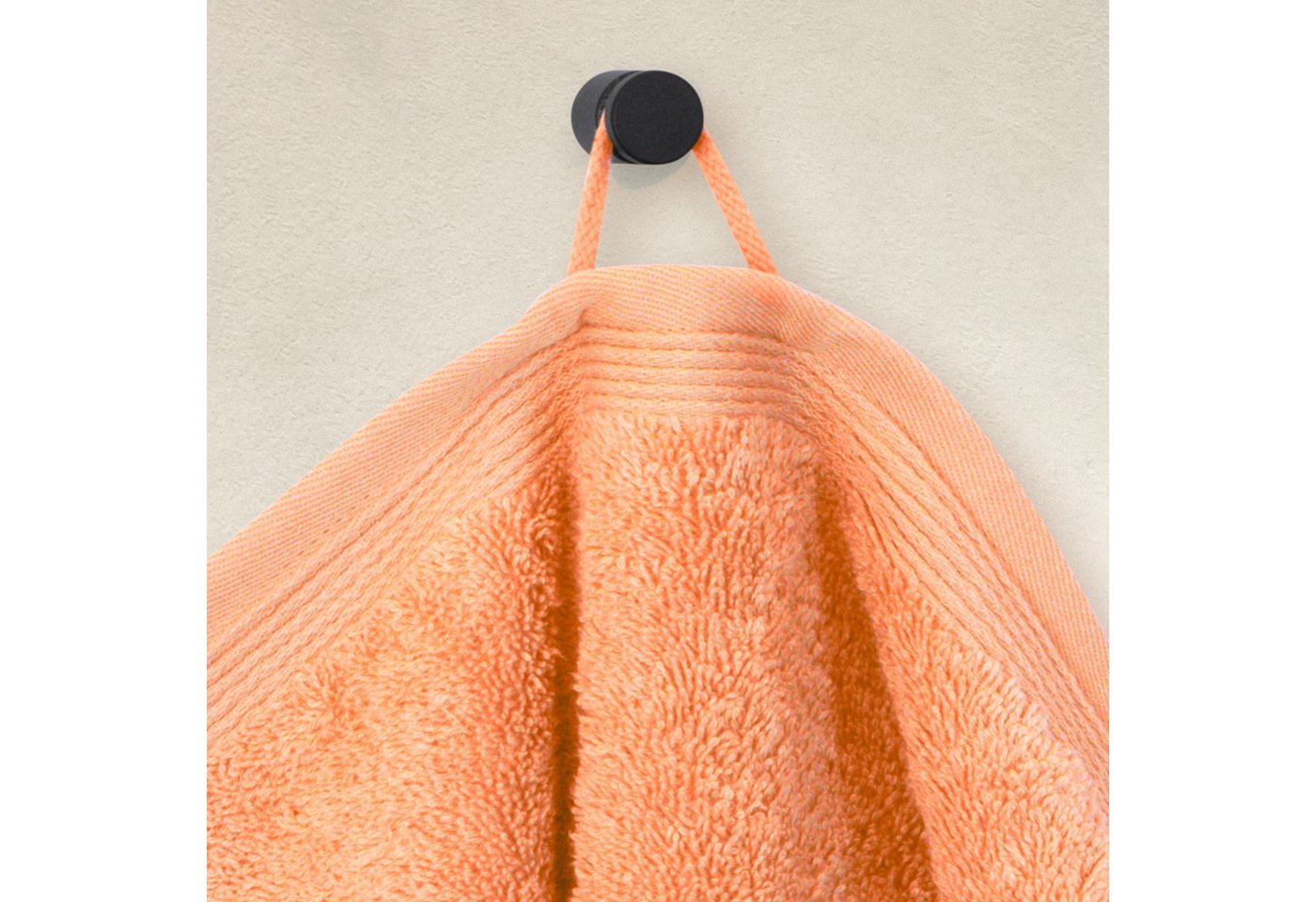 Möve Handtücher Superwuschel, Walkfrottee (1-St), Handtuch mit Bordüre, 100% Premium Cotton Baumwolle, einfarbig, weich – Bild 2 von 2
