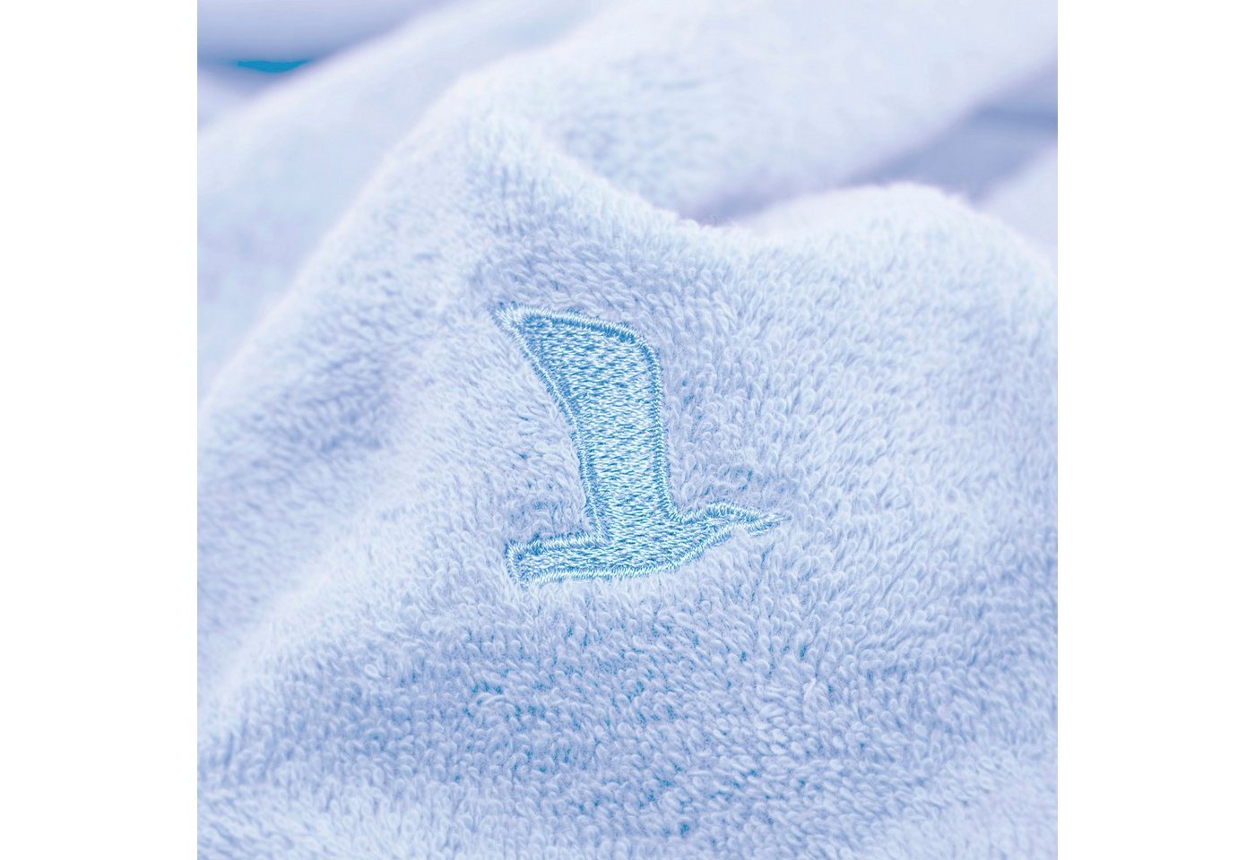 Möve Handtücher Superwuschel, Walkfrottee (1-St), Handtuch mit Bordüre, 100% Premium Cotton Baumwolle, einfarbig, weich – Bild 3 von 5