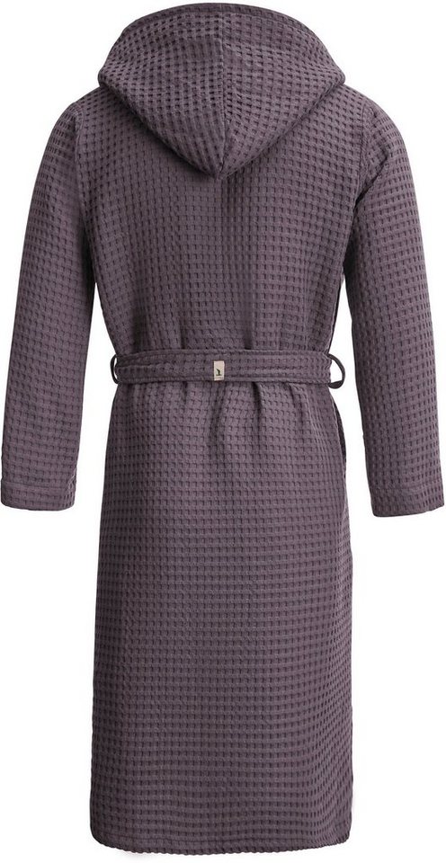 Möve Kimono Homewear, ideal für Sauna & Spa, Hotelbademantel, Morgenmantel, Kurzform, Piqué, Kimono-Kragen, Gürtel, Piquée-Oberfläche – Bild 3 von 5
