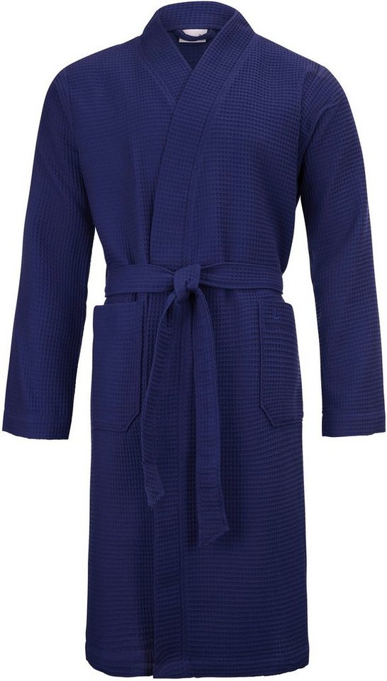 Möve Kimono Homewear, ideal für Sauna & Spa, Hotelbademantel, Morgenmantel, Kurzform, Piqué, Kimono-Kragen, Gürtel, Piquée-Oberfläche – Bild 2 von 5
