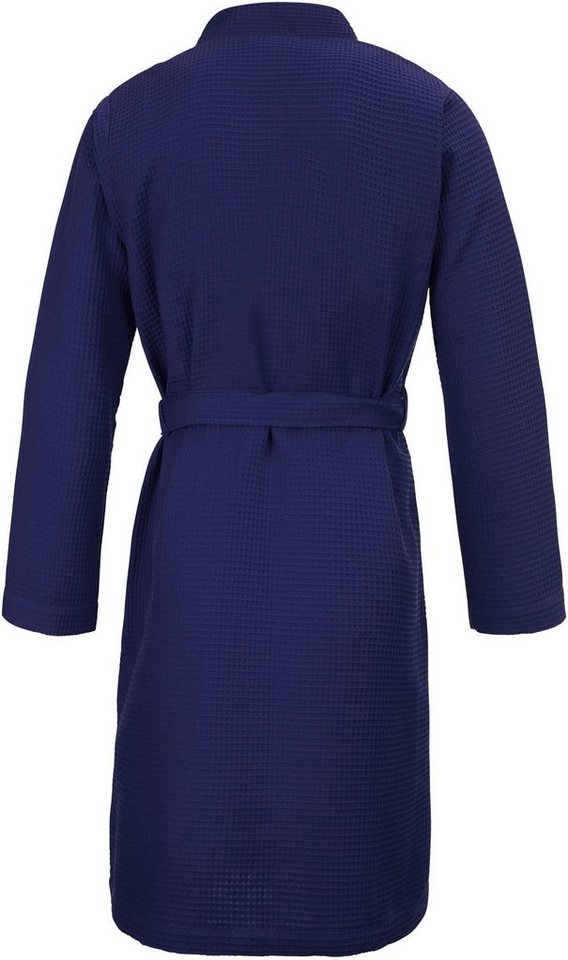 Möve Kimono Homewear, ideal für Sauna & Spa, Hotelbademantel, Morgenmantel, Kurzform, Piqué, Kimono-Kragen, Gürtel, Piquée-Oberfläche – Bild 3 von 5