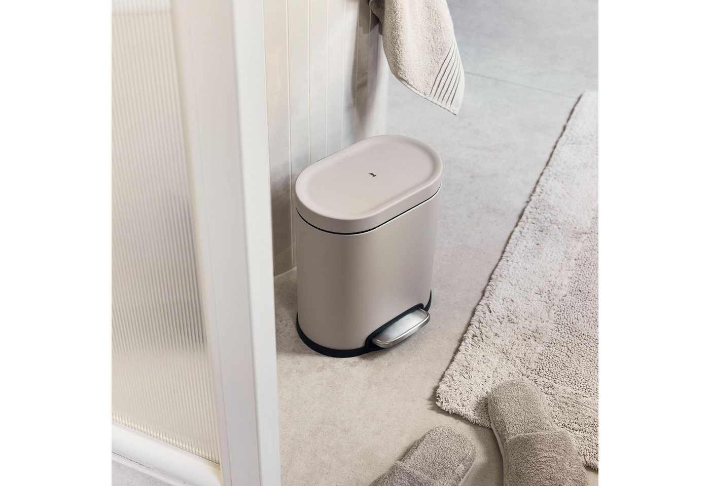 Möve Kosmetikeimer Serenity Abfalleimer mit Deckel – Bild 2 von 2