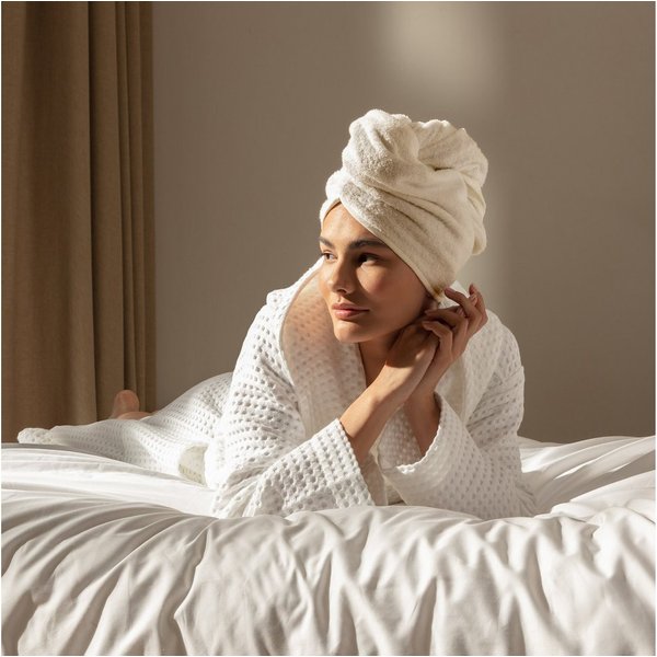 Möve Turban-Handtuch, Frottier (1-St), aus 100% naturbelassener ungebleichter Baumwolle
