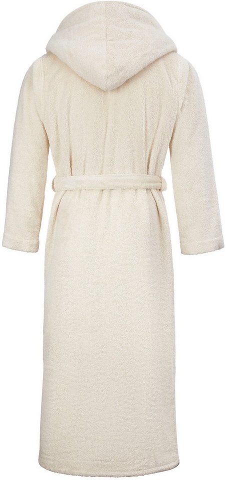 Möve Unisex-Bademantel Chenillebiesen, ideal für Sauna & Spa, Hotelbademantel, Morgenmantel, Langform, Walkfrottier – Bild 3 von 5