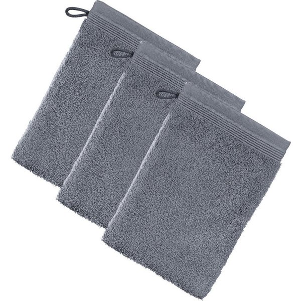 Möve Waschhandschuh Waschhandschuh "Superwuschel" 3er-Pack, Frottier, Walk-Frottier Uni