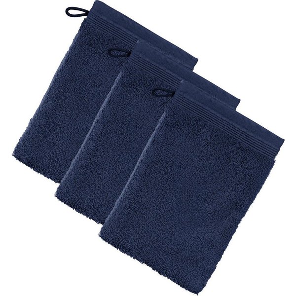 Möve Waschhandschuh Waschhandschuh "Superwuschel" 3er-Pack, Frottier, Walk-Frottier Uni