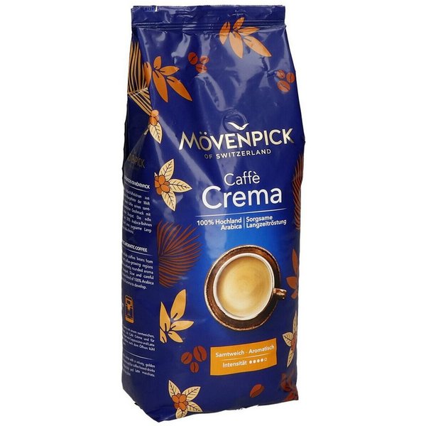 Mövenpick Kaffee Caffè Crema, 1000 g, ganze Bohnen