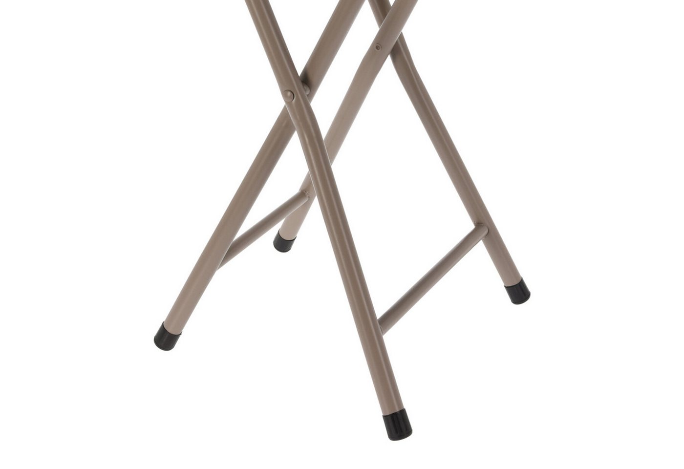 Mojawo Fußhocker Klapphocker Klappstuhl Küchenhocker Hocker Sitzhocker Beige Ø30cm – Bild 3 von 5