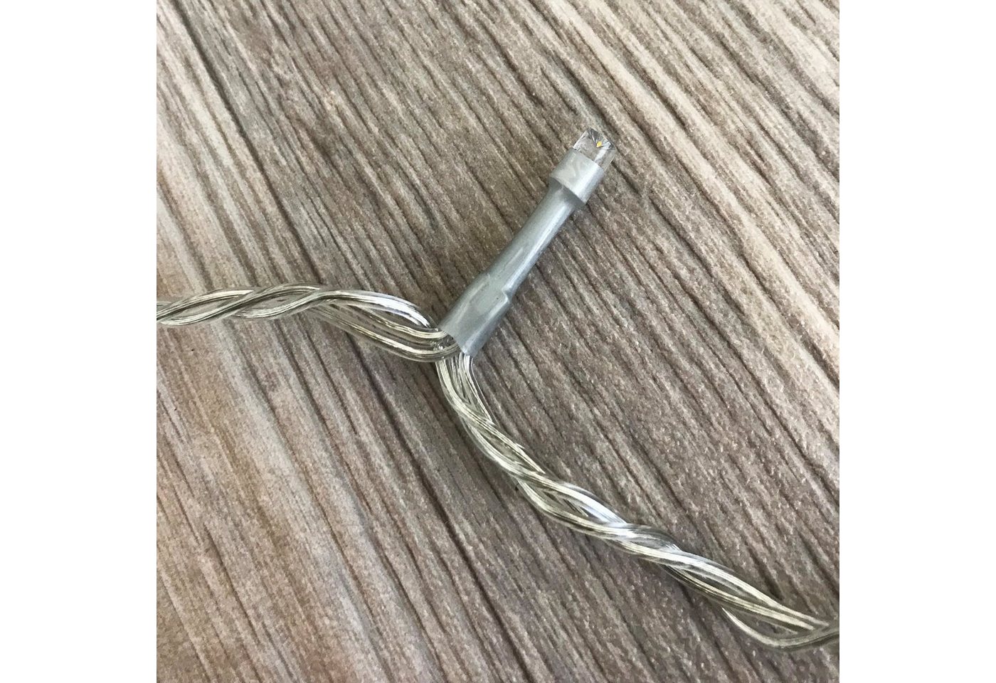 Mojawo Lichtervorhang 160er LED-Lichtervorhang Lichterkette Innen und Außen warmweiß – Bild 2 von 5