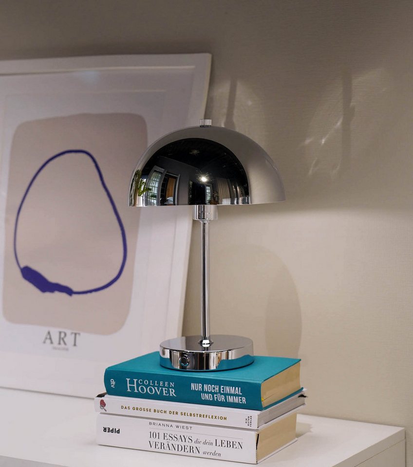 mokebo Tischleuchte Der Leuchtturm, Warmweiß, Tischlampe kabellos, aufladbar, dimmbare vintage LED-Lampe mit Akku – Bild 2 von 5