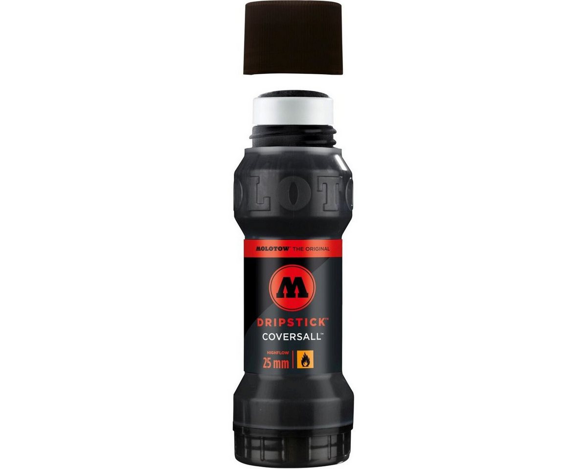 MOLOTOW Permanentmarker Dripstick Coversall 860 DS nachfüllbar 25mm signalschwarz – Bild 3 von 4