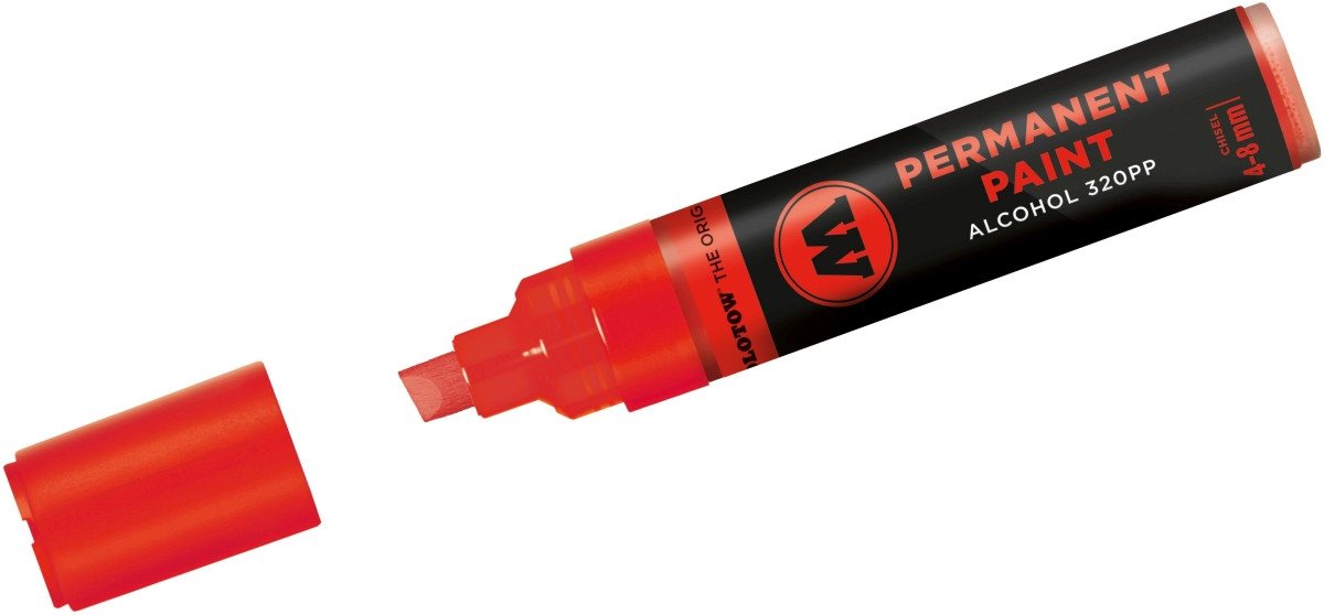 MOLOTOW Permanentmarker Marker 320PP nachfüllbar 4-8mm verkehrsrot – Bild 2 von 3