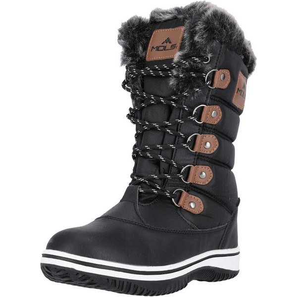 MOLS Enfield Stiefel mit modischem Kunstfell-Besatz