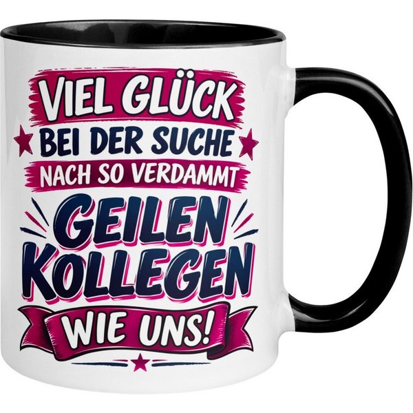 Momentals Tasse Wir waren mit Abstand die Besten – Abschiedsgeschenk Kollegin Kollegen, Gratis Versand · Links-&Rechtshänder · Spülmaschinenfest