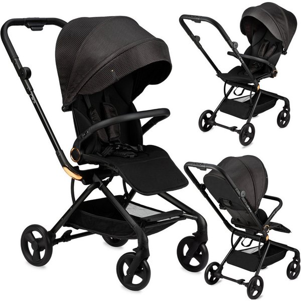 MoMi Kinder-Buggy Adelle, 360° drehbarer Sitz & beidseitige Fahrtrichtung