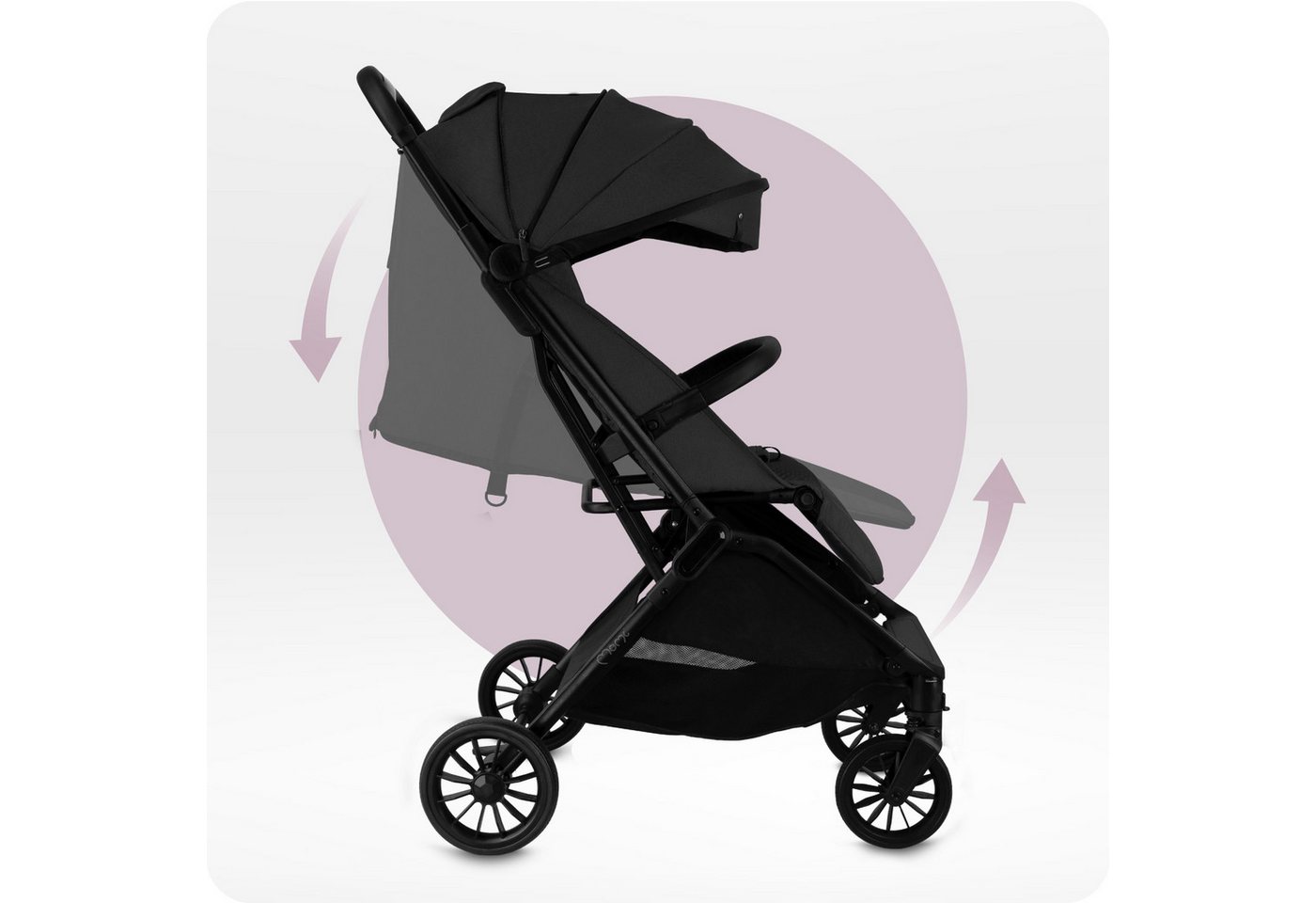 MoMi Kinder-Buggy Andrea, Automatik-Faltsystem & Zubehörpaket inkl. Regenschutz – Bild 5 von 5