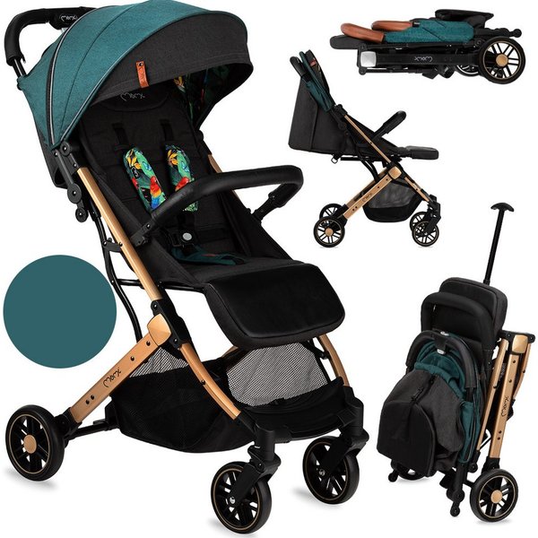 MoMi Kinder-Buggy Estelle, (Packung), Leicht & kompakt, mit Liegefunktion bis 15 kg