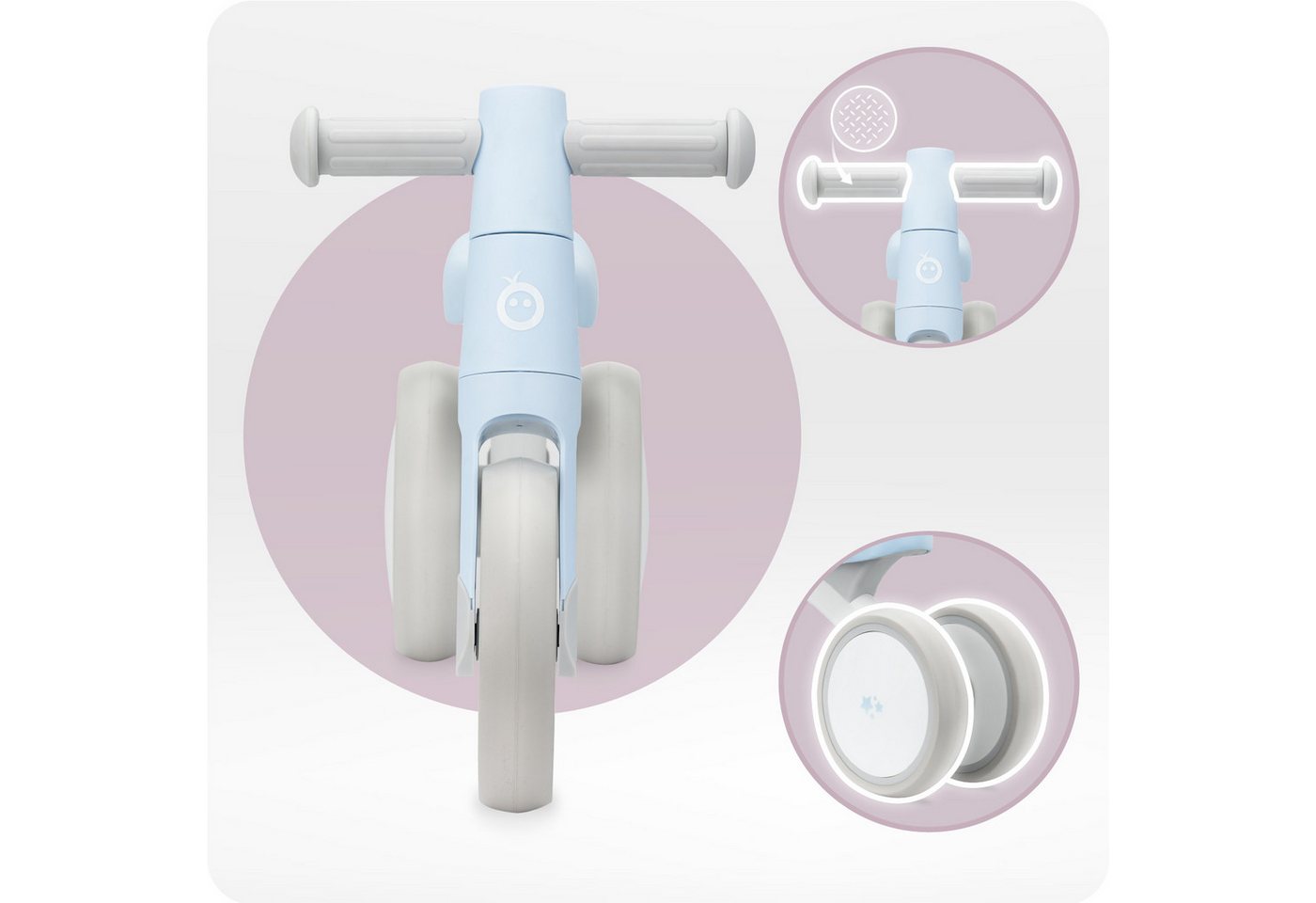MoMi Laufrad Tedi 7 Zoll, Mini Laufdreirad ab 1 Jahr, ultraleicht 1,65 kg – Bild 3 von 5