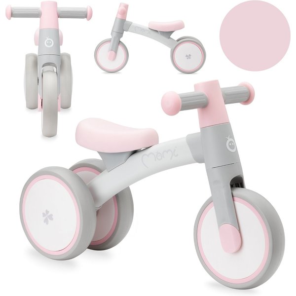 MoMi Laufrad Tedi 7 Zoll, Mini Laufdreirad ab 1 Jahr, ultraleicht 1,65 kg
