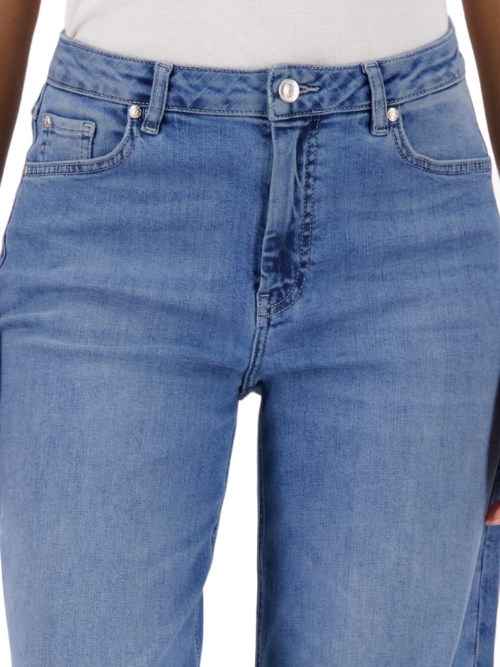 Monari 5-Pocket-Jeans blau,Casual,Baumwolle,Unifarben,Wide Leg – Bild 5 von 5
