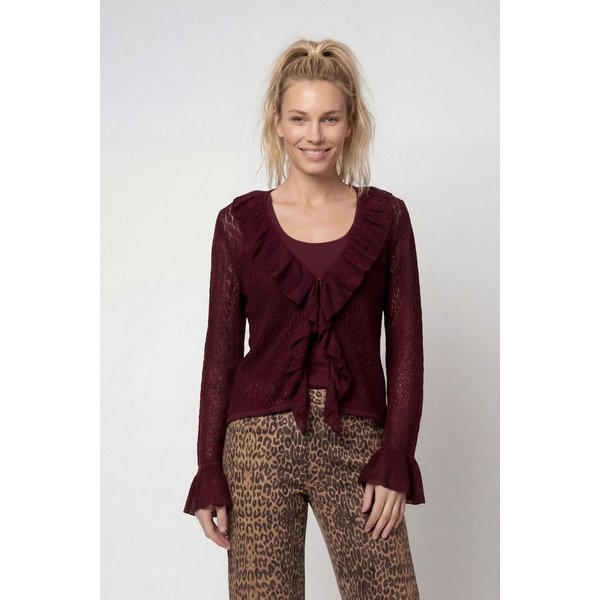 Monari Cardigan Jacke Volants Regular fit mit Volants