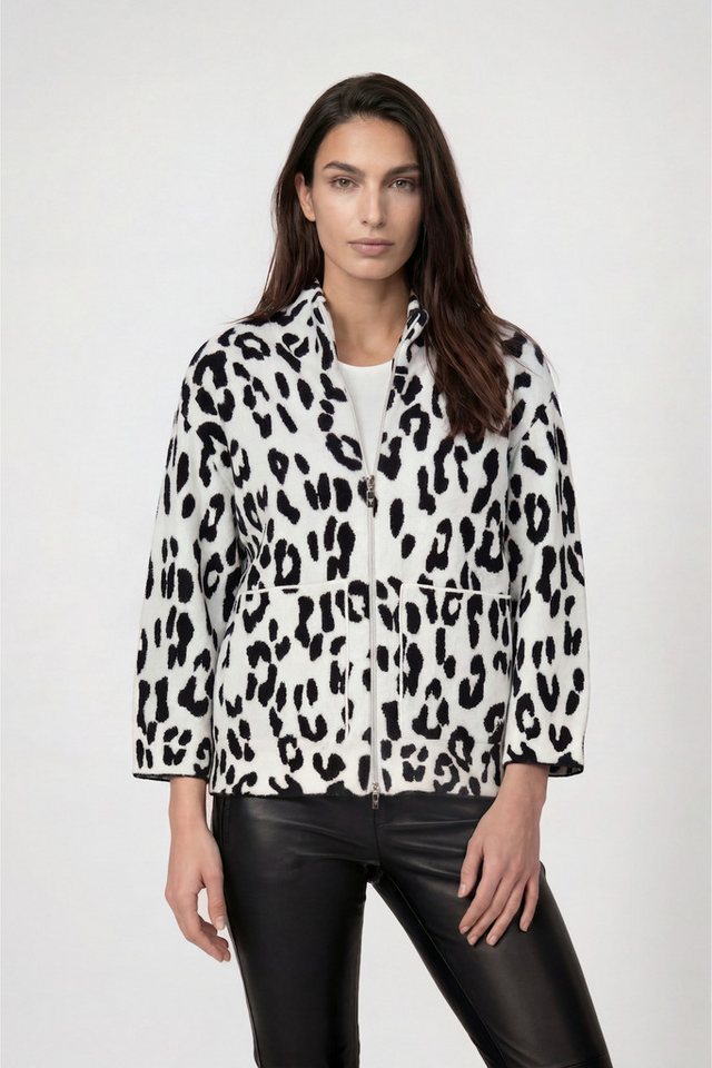 Monari Jacquardstrickjacke mit Leojacquard Muster – Bild 2 von 3