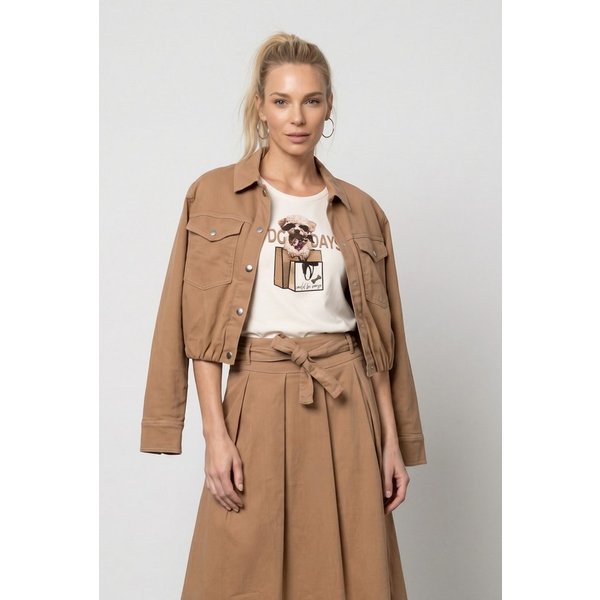 Monari Kurzjacke Jacke Lyocellmix Regular fit mit Knopfleiste