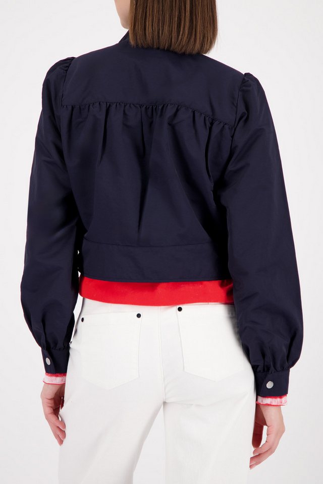 Monari Kurzjacke Nylon Stehkragen, Regular Fit, Kräuselung an der Schulter – Bild 2 von 5