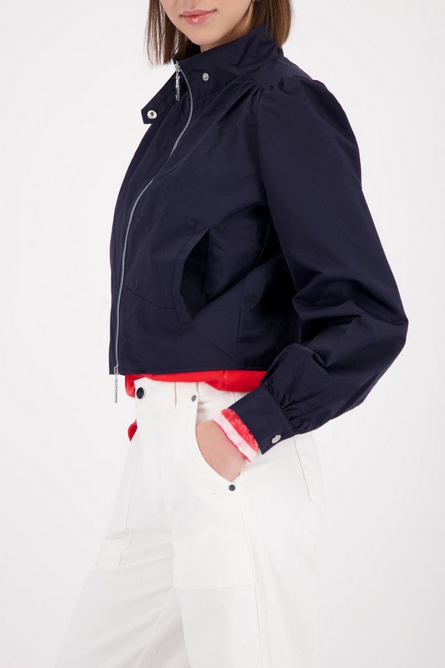 Monari Kurzjacke Nylon Stehkragen, Regular Fit, Kräuselung an der Schulter – Bild 3 von 5