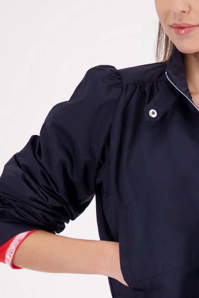 Monari Kurzjacke Nylon Stehkragen, Regular Fit, Kräuselung an der Schulter – Bild 4 von 5