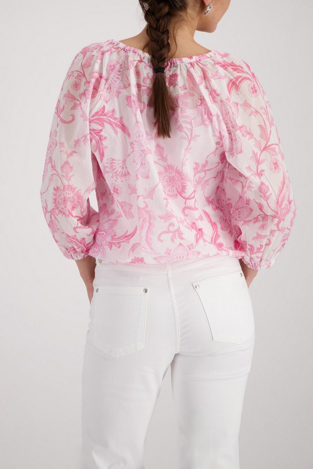 Monari Langarmbluse Bluse Blumendruck allover Regular fit mit Blumenmuster – Bild 2 von 5