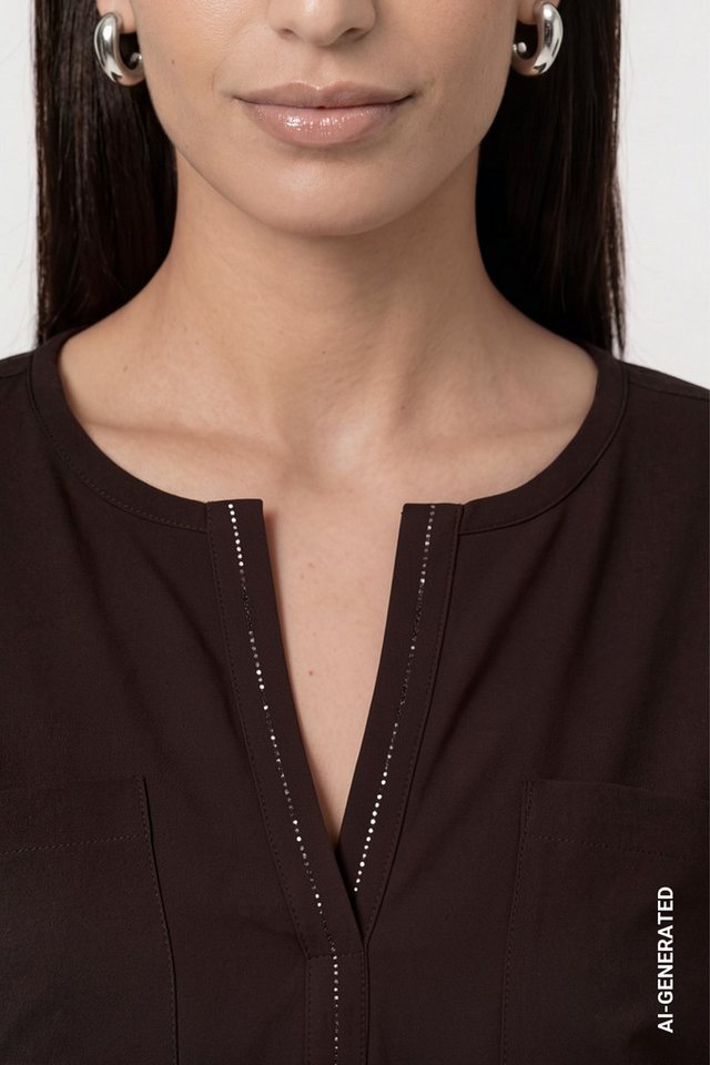 Monari Langarmshirt Bluse – Bild 5 von 5