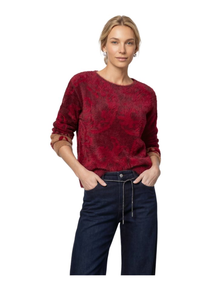 Monari Langarmshirt Casual,Polyamid,Paisley,Rundhals,Langarm,Regular Fit – Bild 2 von 5