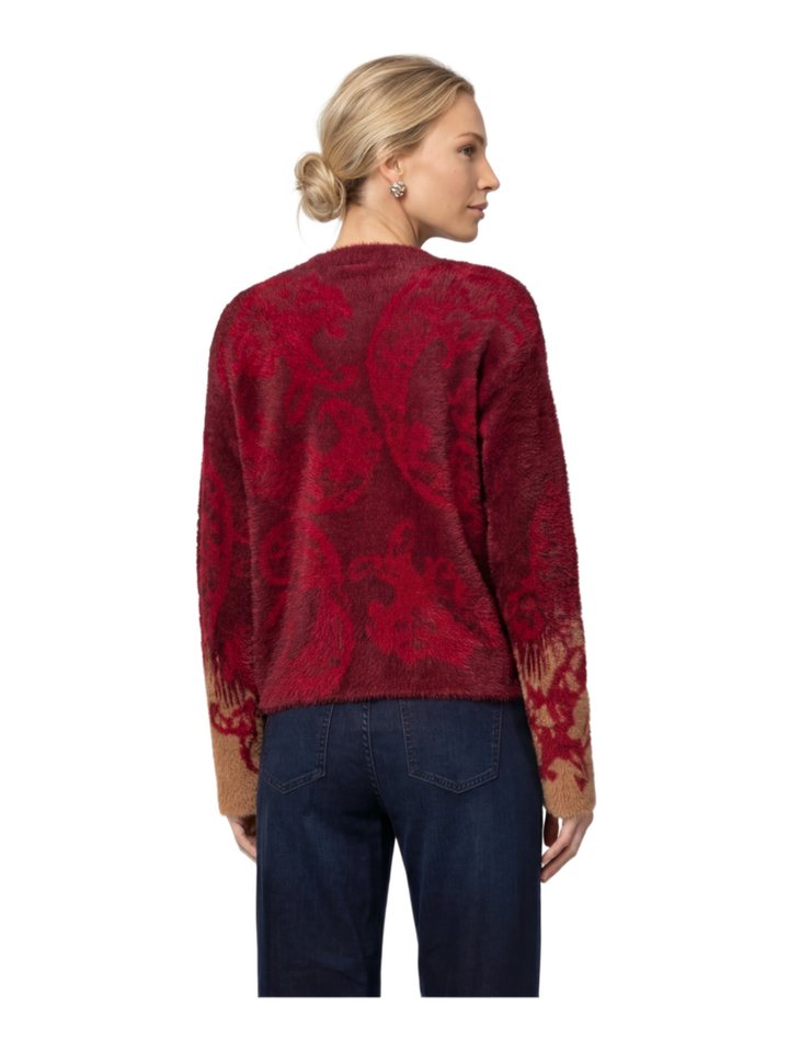 Monari Langarmshirt Casual,Polyamid,Paisley,Rundhals,Langarm,Regular Fit – Bild 3 von 5