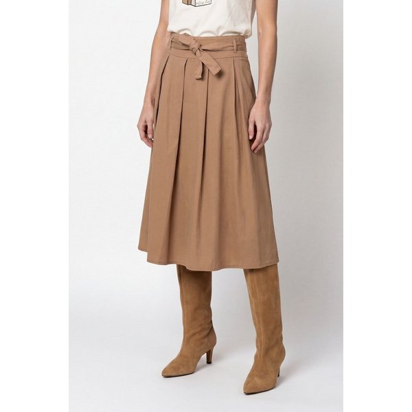 Monari Midirock Rock Lyocellmix Regular fit mit gelegten Falten