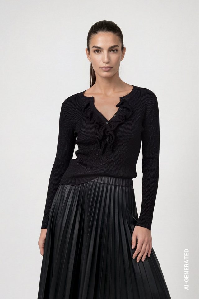 Monari Rundhalspullover Pullover – Bild 2 von 5