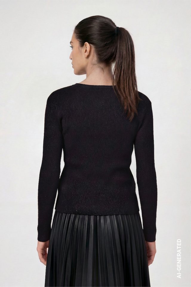 Monari Rundhalspullover Pullover – Bild 4 von 5
