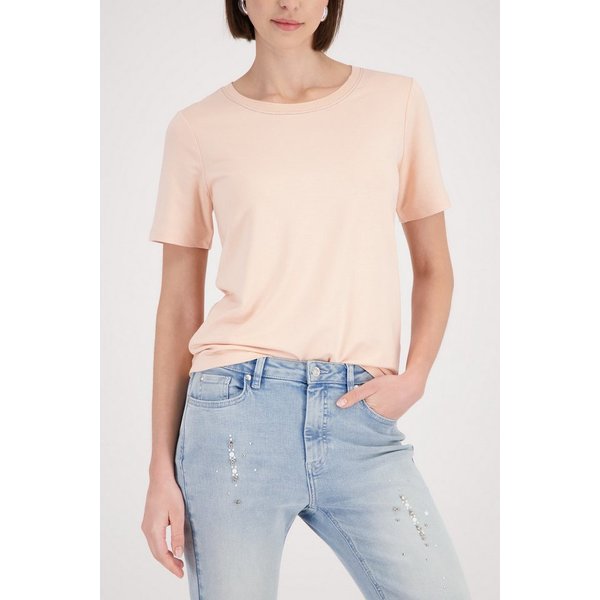 Monari Rundhalsshirt mit Glitzerkante