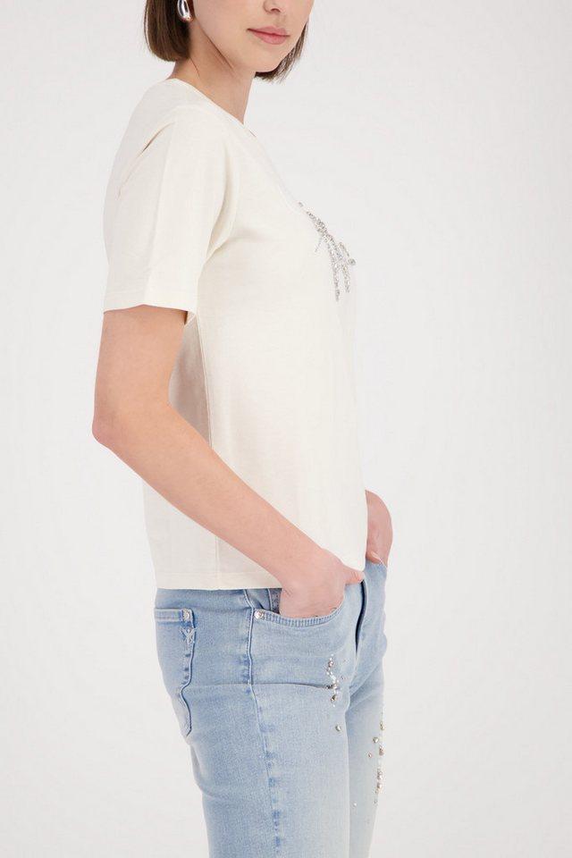 Monari Rundhalsshirt mit Glitzersteinchen – Bild 3 von 5