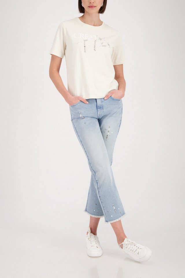 Monari Rundhalsshirt mit Glitzersteinchen – Bild 5 von 5