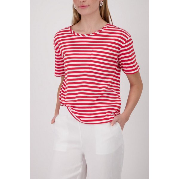 Monari Rundhalsshirt mit Streifen