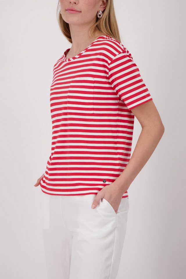 Monari Rundhalsshirt mit Streifen – Bild 2 von 5