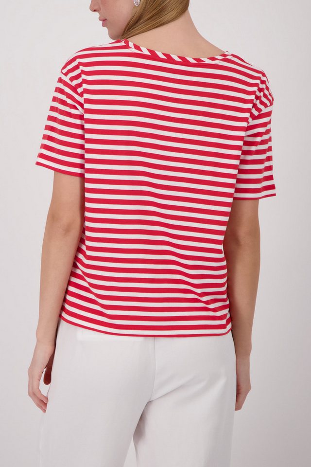 Monari Rundhalsshirt mit Streifen – Bild 3 von 5