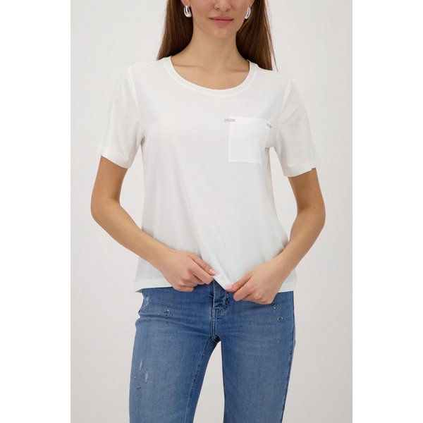 Monari Schlupfbluse Schluse Basic Regular fit mit Strasssteinen