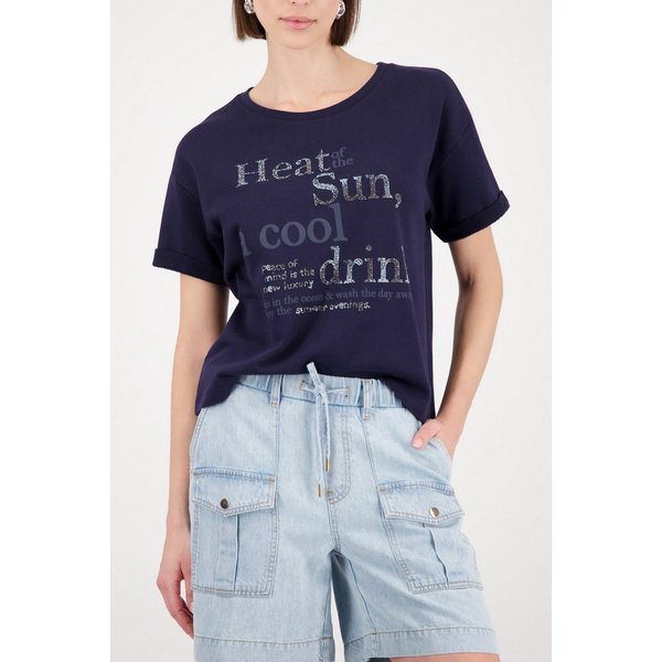Monari Sweatshirt mit Glitzernieten