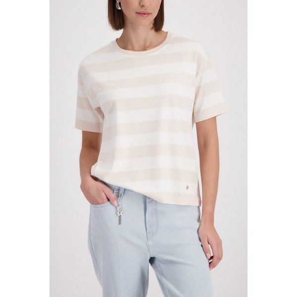 Monari Sweatshirt Sweatshirt Ringel Regular fit mit Rundhalsausschnitt